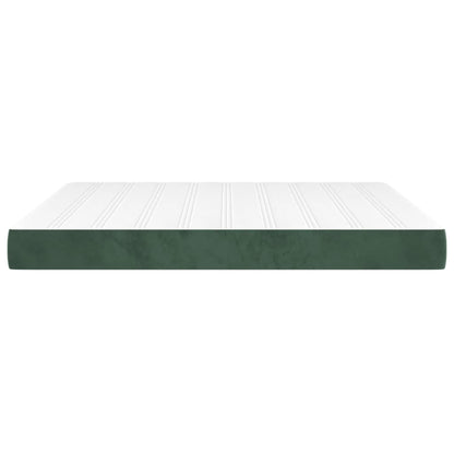 Materasso a Molle Verde Scuro 160x200x20 cm in Velluto - homemem39