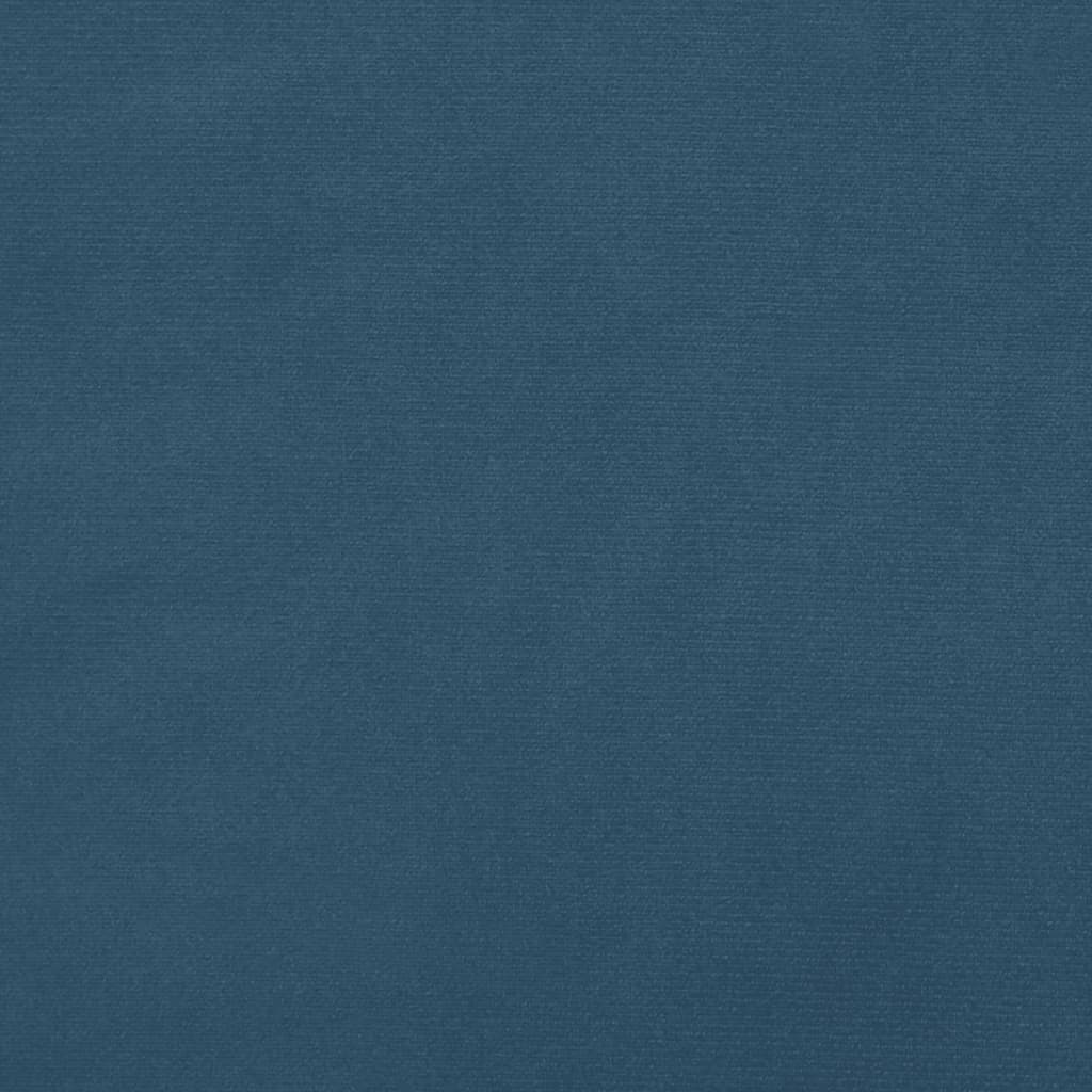 Materasso a Molle Blu Scuro 160x200x20 cm in Velluto - homemem39