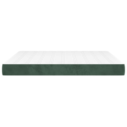 Materasso a Molle Verde Scuro 180x200x20 cm in Velluto - homemem39