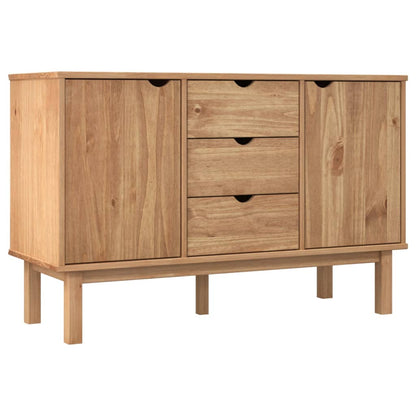 Credenza OTTA 113,5x43x73 cm in Legno Massello di Pino - homemem39