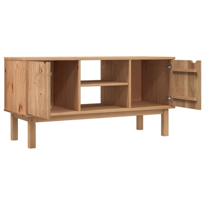 Mobile TV OTTA 113,5x43x57 cm in Legno Massello di Pino - homemem39