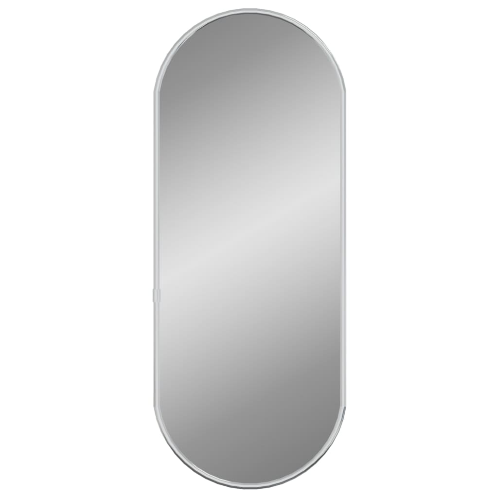 Specchio da Parete Argento 50x20 cm Ovale - homemem39