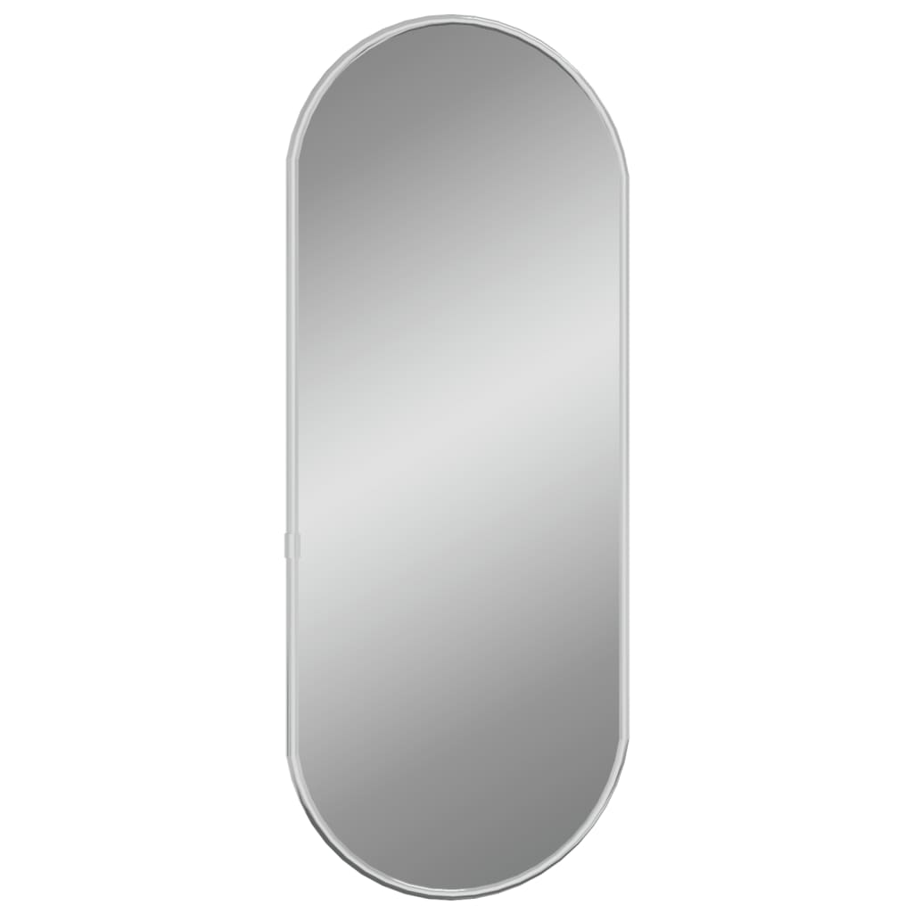 Specchio da Parete Argento 50x20 cm Ovale - homemem39