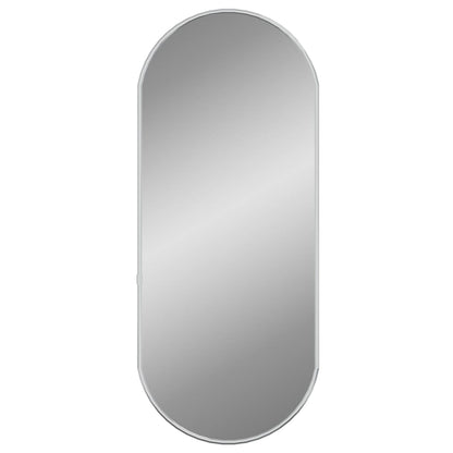 Specchio da Parete Argento 60x25 cm Ovale - homemem39