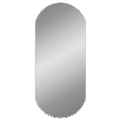 Specchio da Parete Argento 90x40 cm Ovale - homemem39