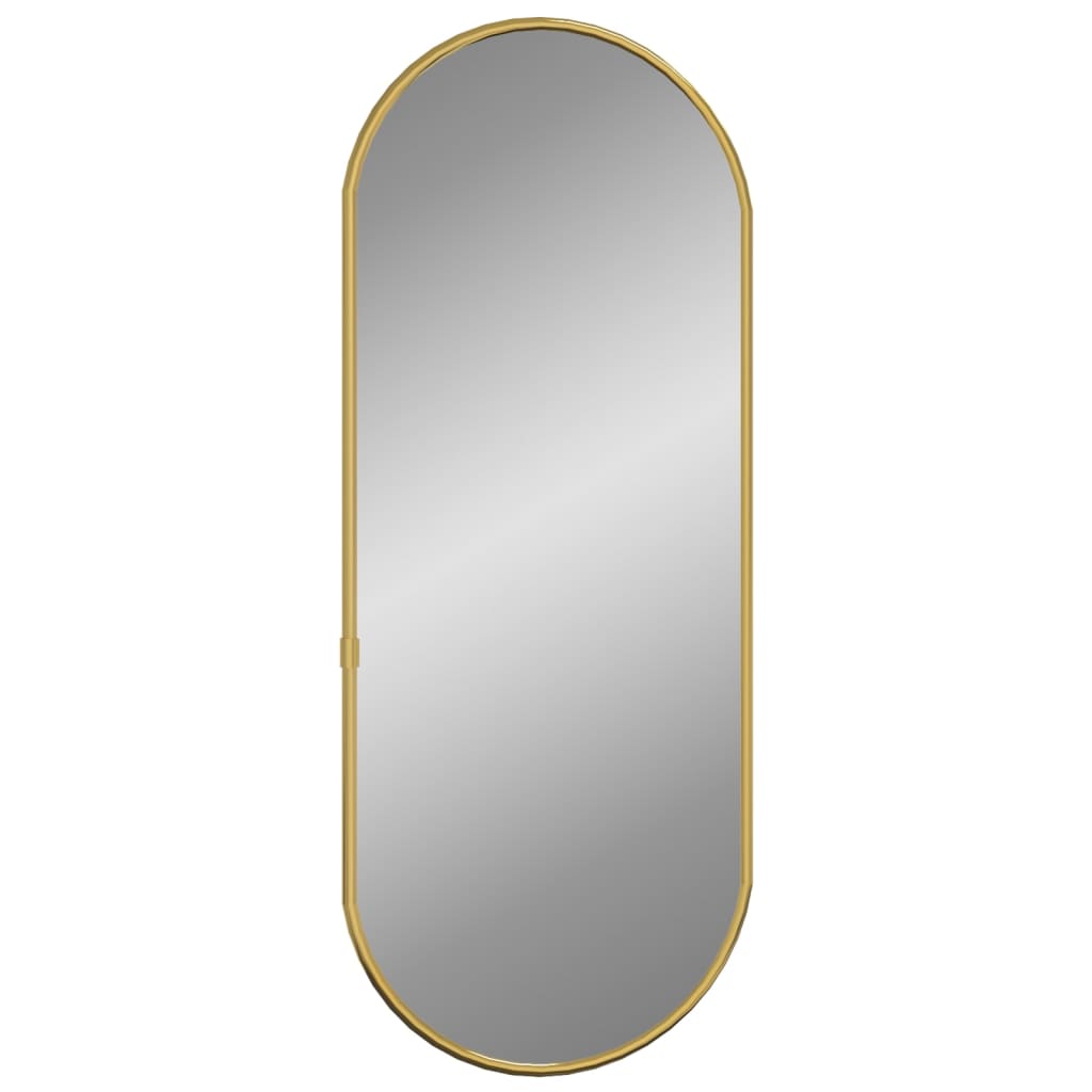 Specchio da Parete Dorato 60x25 cm Ovale - homemem39