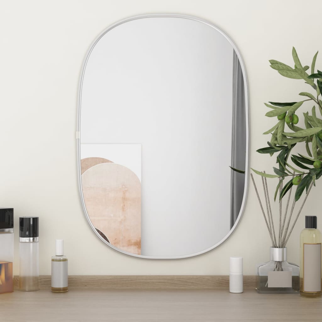 Specchio da Parete Argento 50x35 cm - homemem39
