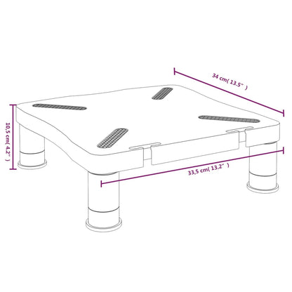 Supporto per Monitor Nero 33,5x34x10,5 cm - homemem39