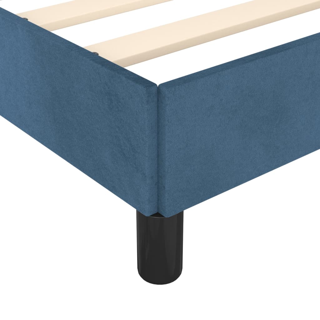 Giroletto Blu Scuro 90x190 cm in Velluto - homemem39