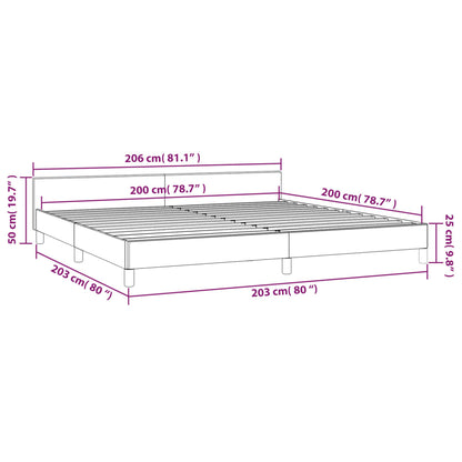 Giroletto con Testiera Cappuccino 200x200 cm in Similpelle - homemem39