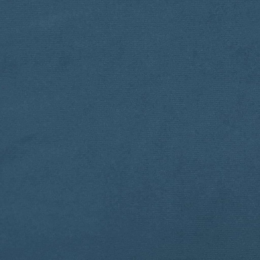 Giroletto con Testiera Blu Scuro 80x200 cm in Velluto - homemem39