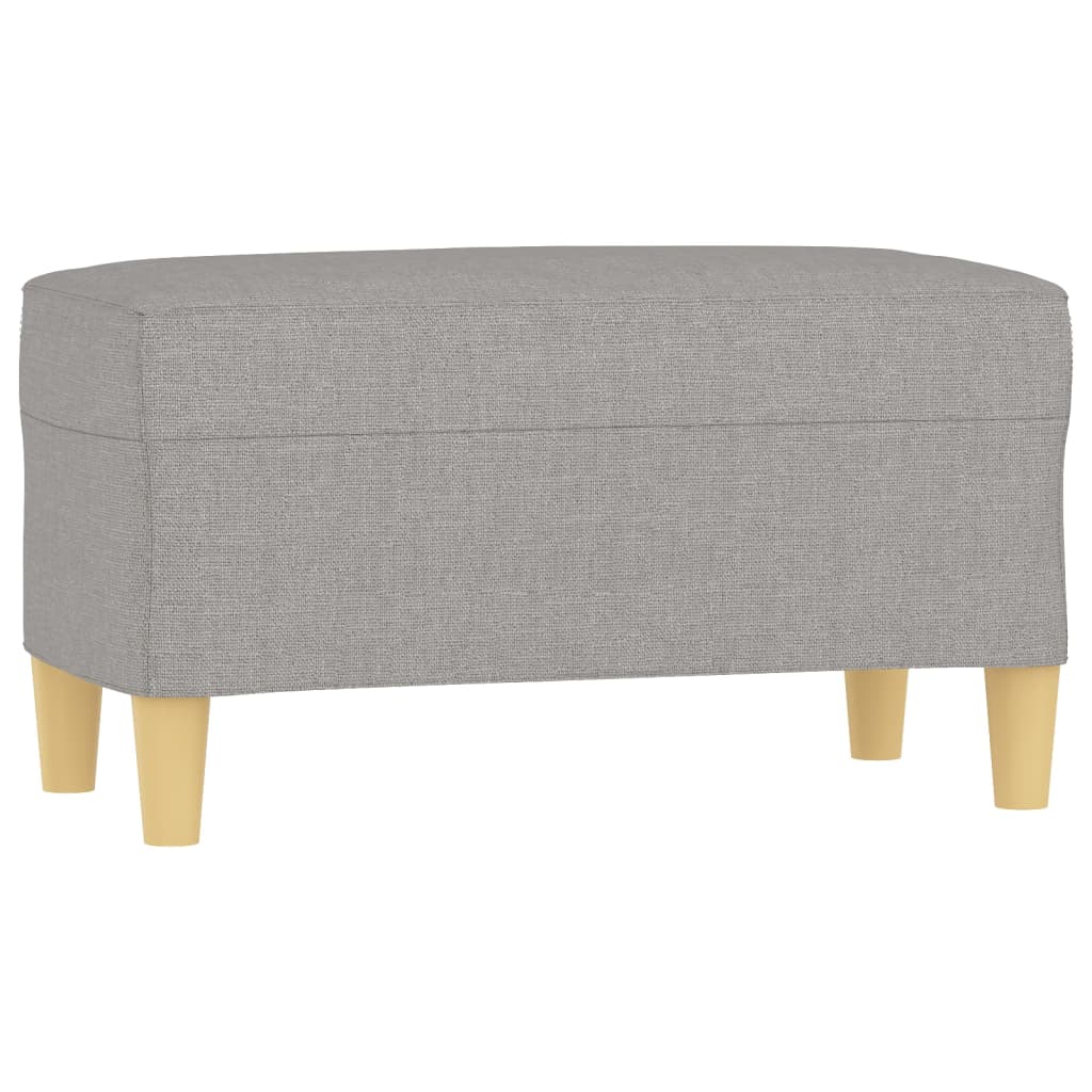 Panca Grigio chiaro 70x35x41 cm in Tessuto - homemem39