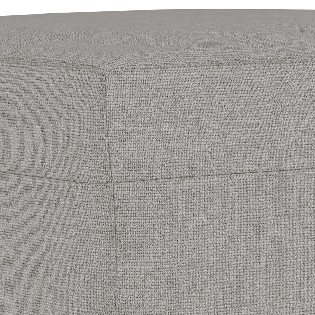 Panca Grigio chiaro 70x35x41 cm in Tessuto - homemem39