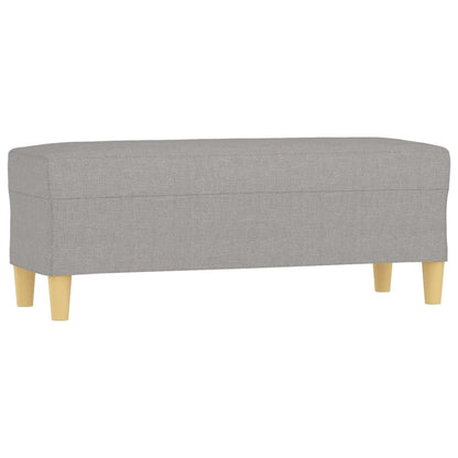 Panca Grigio chiaro 100x35x41 cm in Tessuto - homemem39