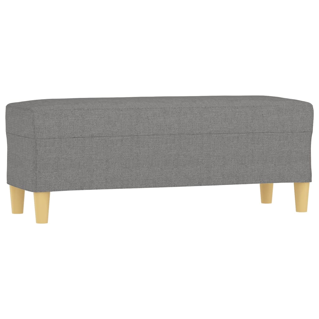 Panca Grigio Scuro 100x35x41 cm in Tessuto - homemem39