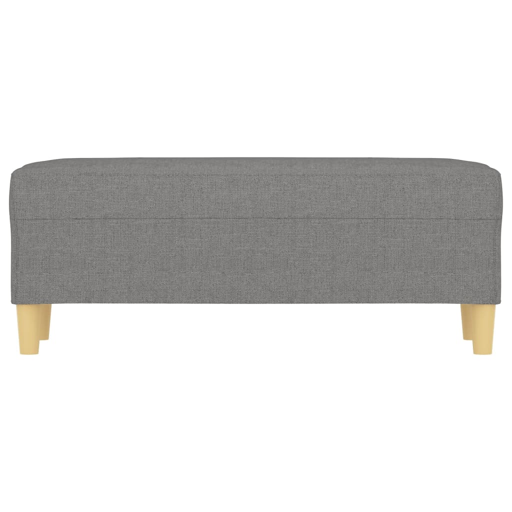 Panca Grigio Scuro 100x35x41 cm in Tessuto - homemem39