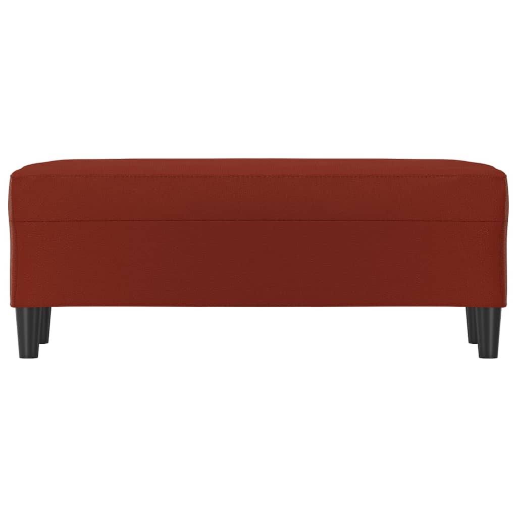 Panca Rosso Vino 100x35x41 cm in Similpelle - homemem39