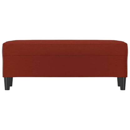 Panca Rosso Vino 100x35x41 cm in Similpelle - homemem39