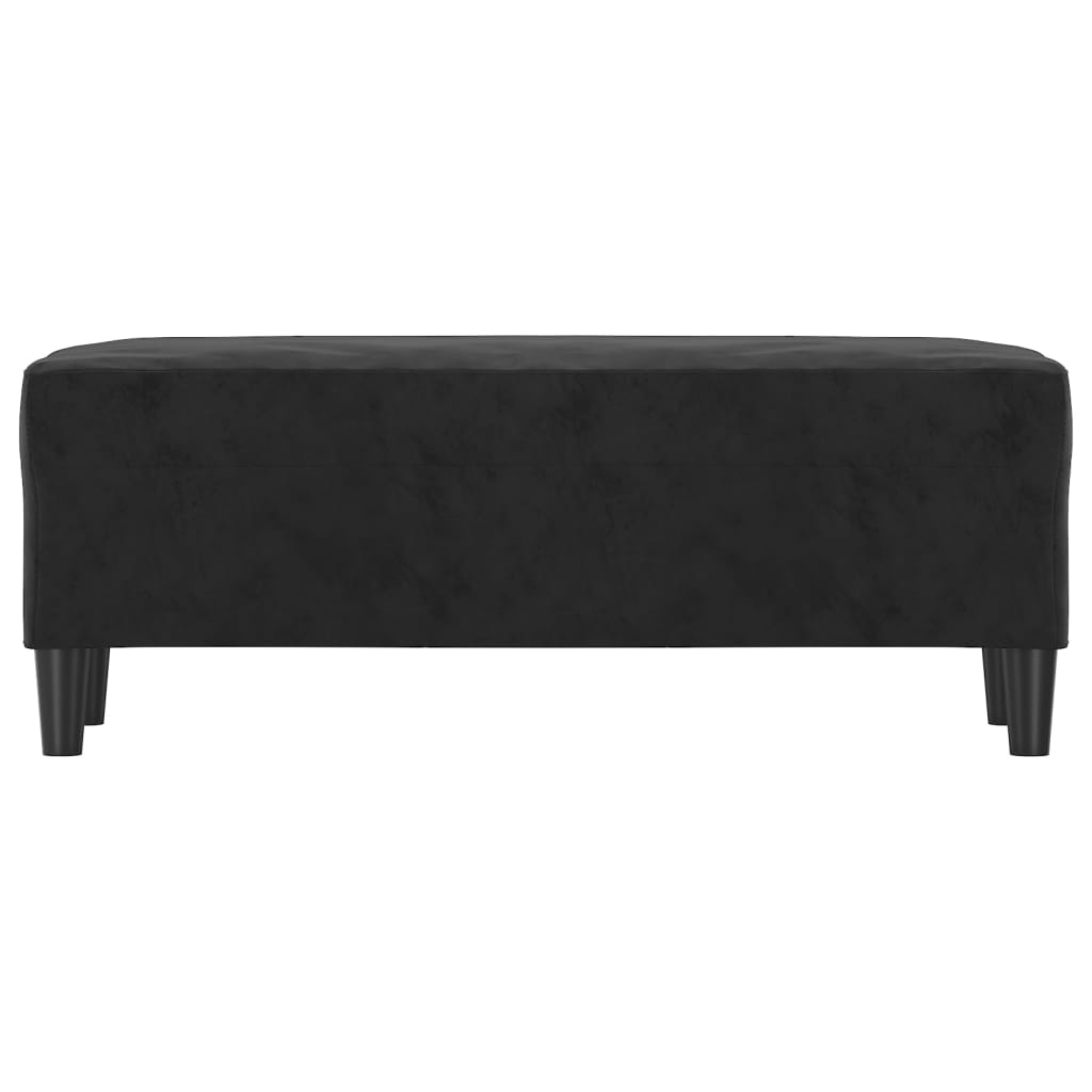 Panca Nero 100x35x41 cm in Velluto - homemem39