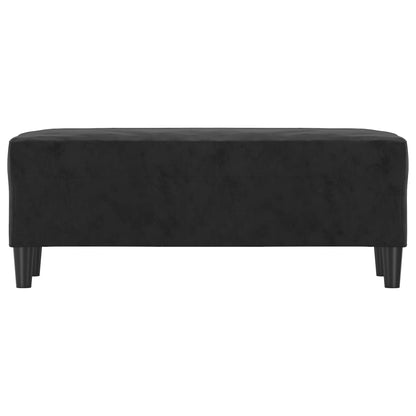 Panca Nero 100x35x41 cm in Velluto - homemem39