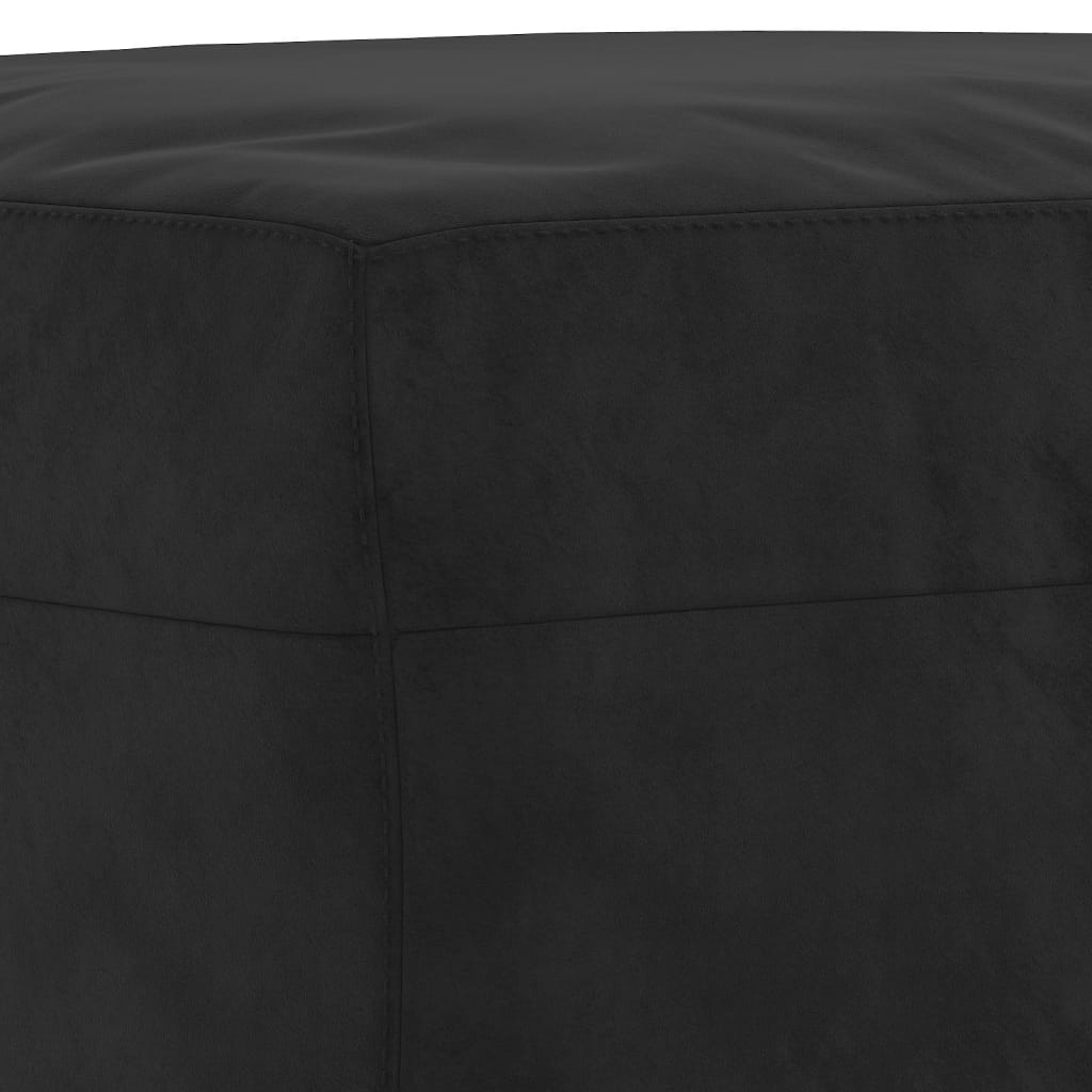 Panca Nero 100x35x41 cm in Velluto - homemem39