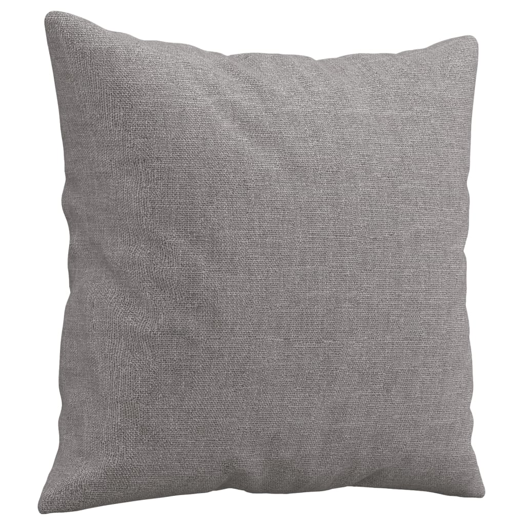 Cuscini Decorativi 2 pz Grigio Chiaro 40x40 cm in Tessuto - homemem39