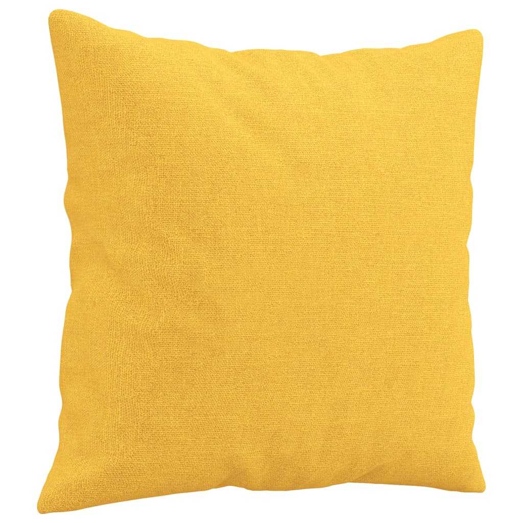 Cuscini Decorativi 2 pz Giallo Chiaro 40x40 cm in Tessuto - homemem39