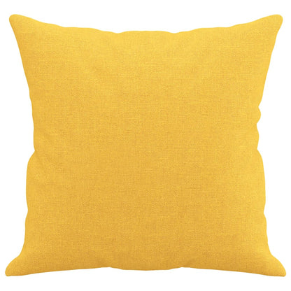 Cuscini Decorativi 2 pz Giallo Chiaro 40x40 cm in Tessuto - homemem39