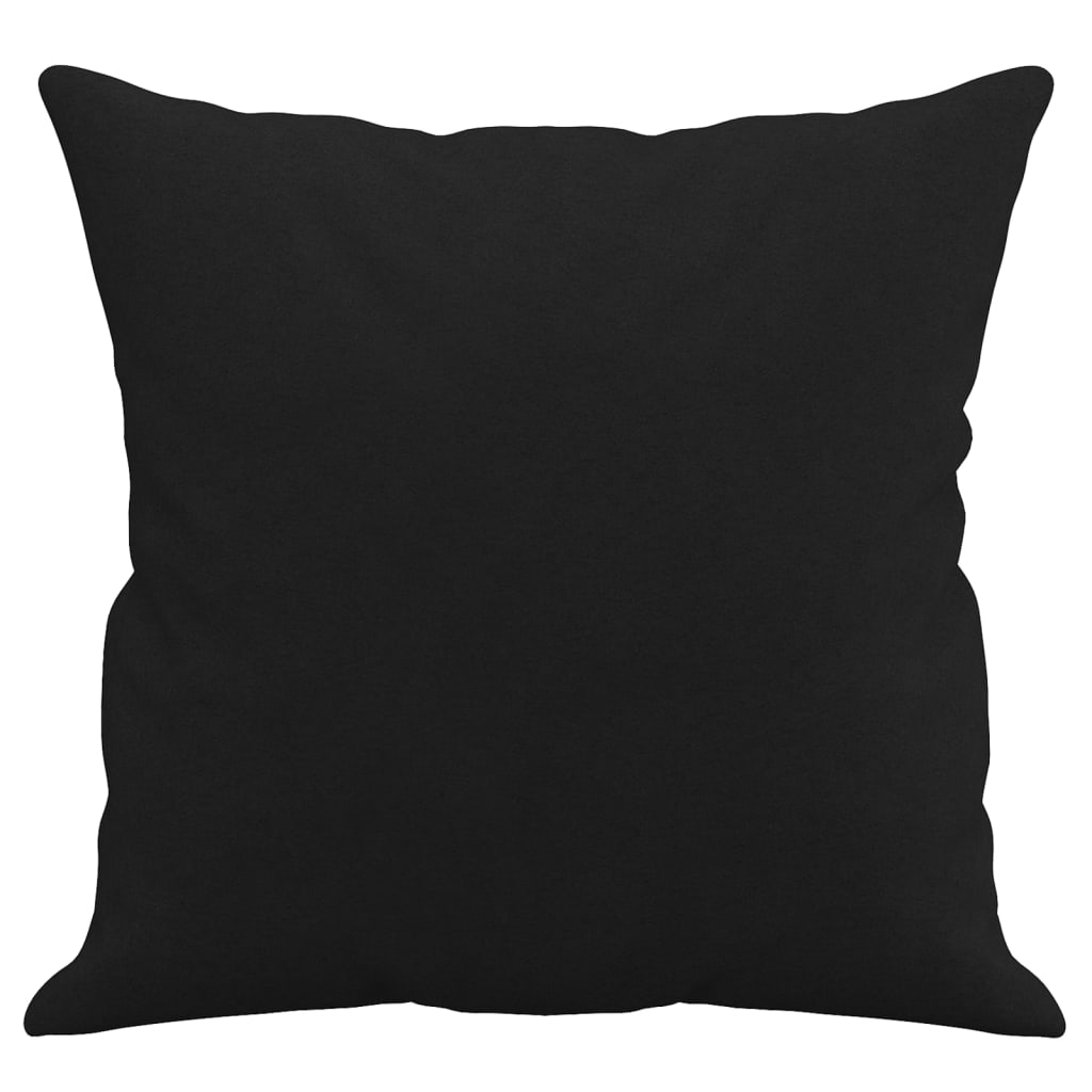 Cuscini Decorativi 2 pz Nero 40x40 cm in Tessuto Microfibra - homemem39