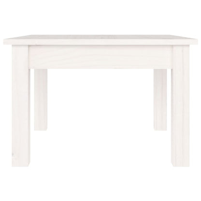 Tavolino da Salotto Bianco 45x45x30 cm Legno Massello di Pino - homemem39