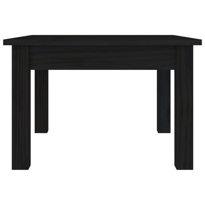 Tavolino da Salotto Nero 45x45x30 cm Legno Massello di Pino - homemem39