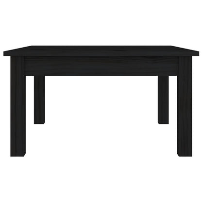 Tavolino da Salotto Nero 55x55x30 cm Legno Massello di Pino - homemem39