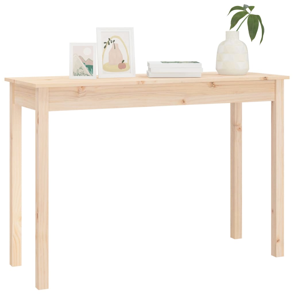 Tavolo Consolle 110x40x75 cm in Legno Massello di Pino - homemem39