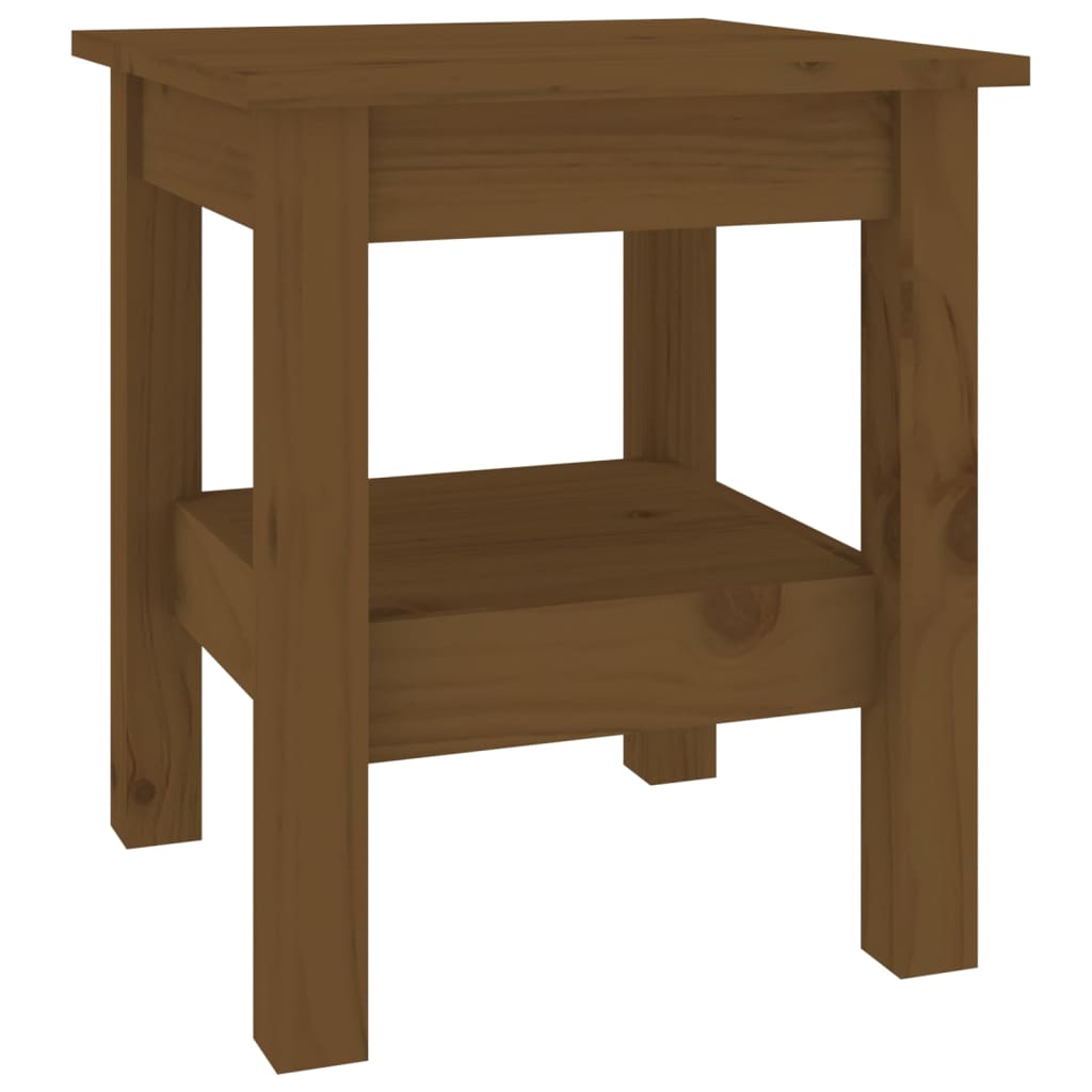 Tavolino da Salotto Miele 35x35x40 cm Legno Massello di Pino - homemem39