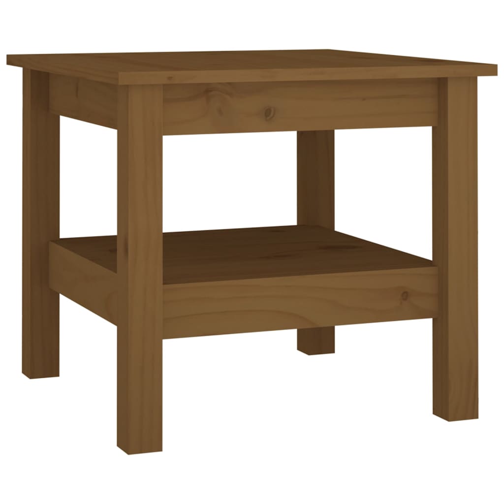 Tavolino da Salotto Miele 45x45x40 cm Legno Massello di Pino - homemem39