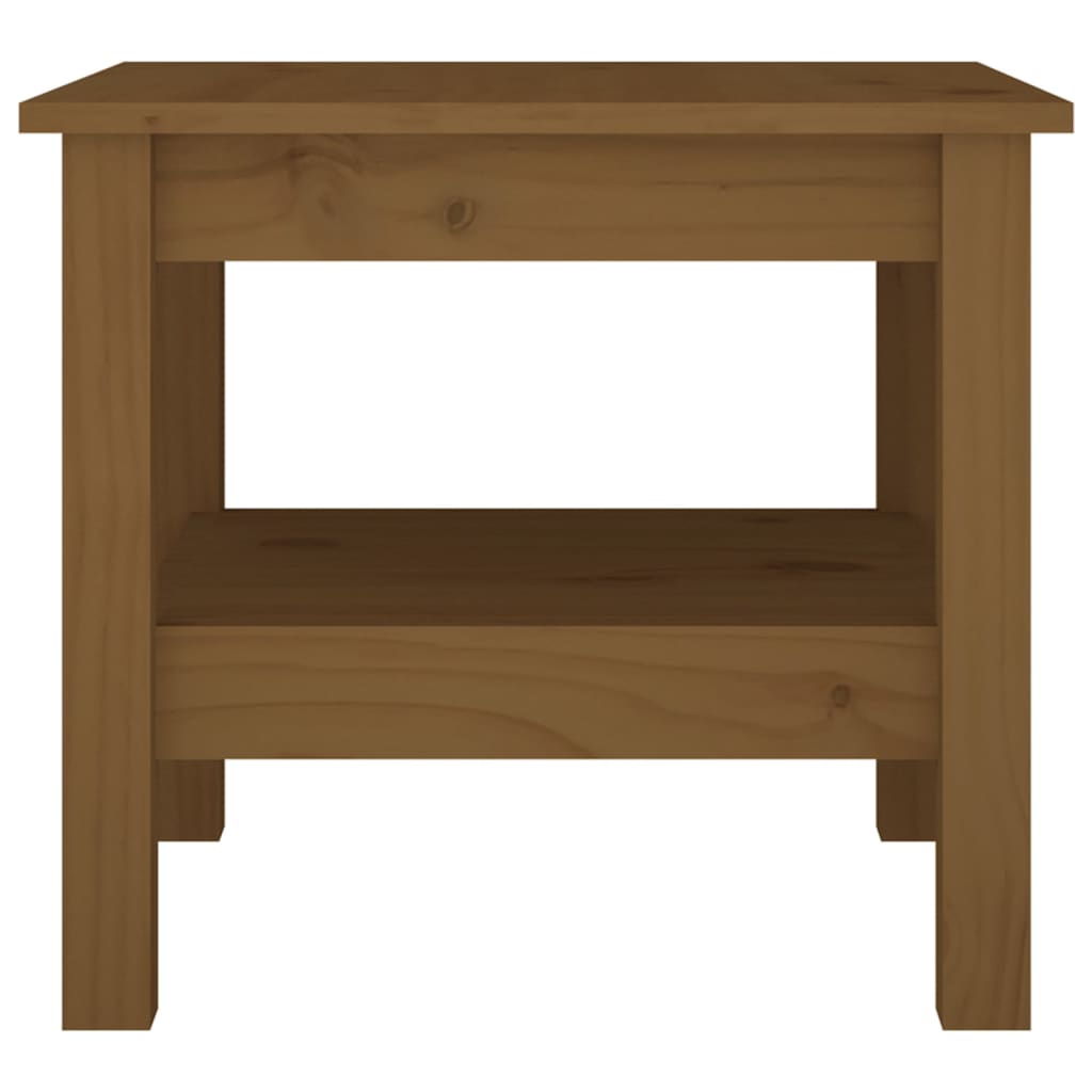 Tavolino da Salotto Miele 45x45x40 cm Legno Massello di Pino - homemem39