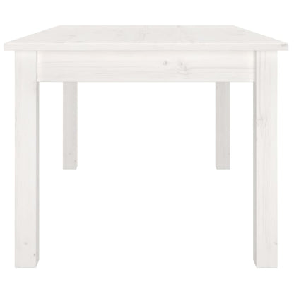 Tavolino da Salotto Bianco 80x50x40 cm Legno Massello di Pino - homemem39