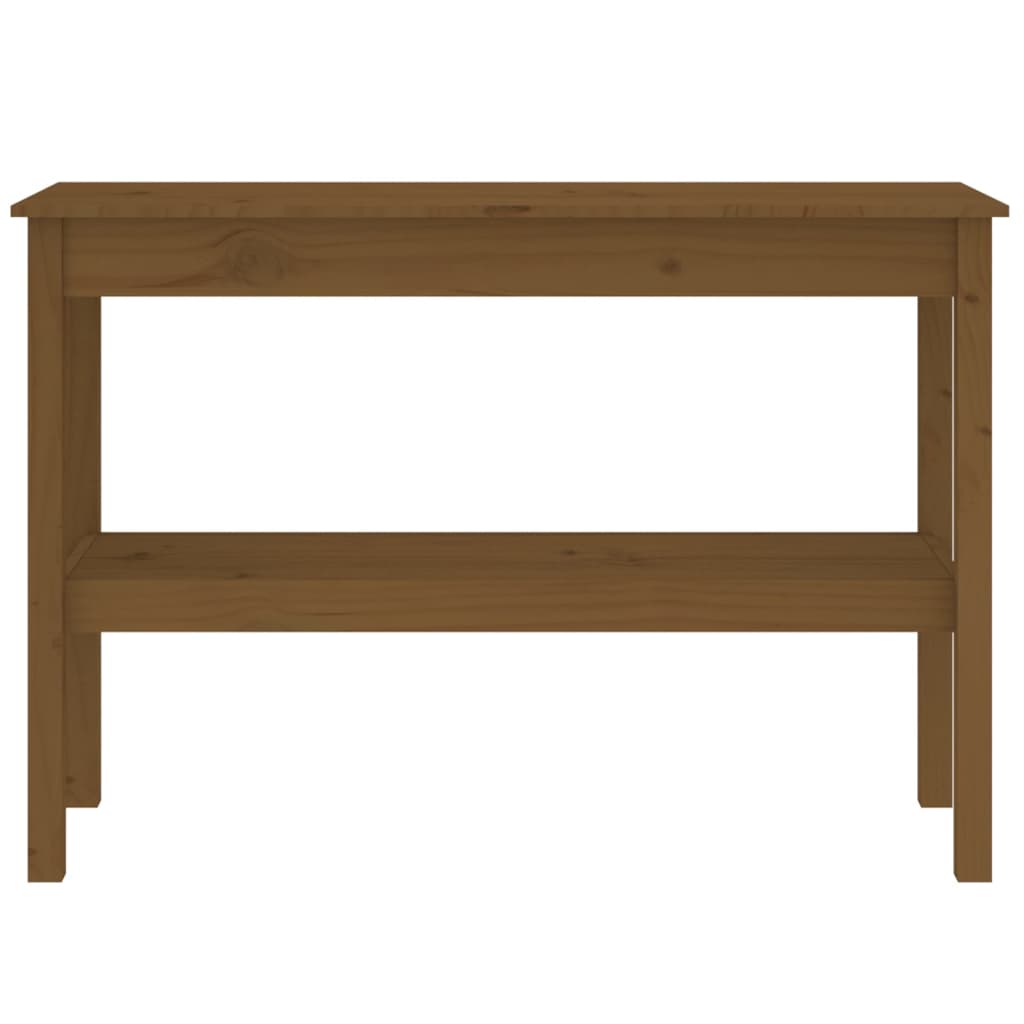 Tavolo Consolle Miele 110x40x75 cm in Legno Massello di Pino - homemem39