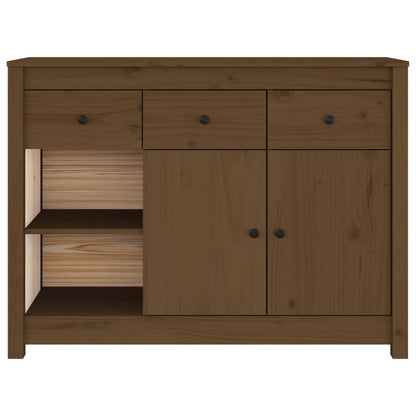 Credenza Miele 100x35x74 cm in Legno Massello di Pino - homemem39