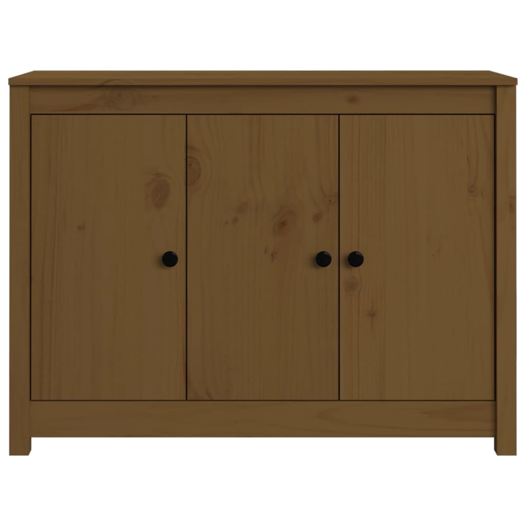 Credenza Miele 100x35x74 cm in Legno Massello di Pino - homemem39