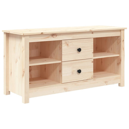 Mobile Porta TV 103x36,5x52 cm in Legno Massello di Pino - homemem39