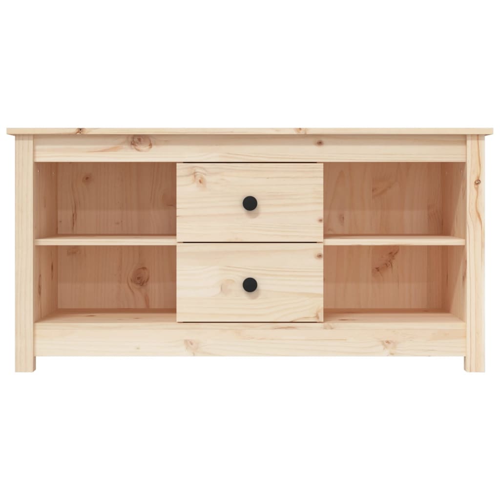 Mobile Porta TV 103x36,5x52 cm in Legno Massello di Pino - homemem39