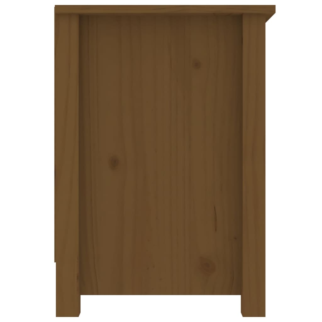 Mobile Porta TV Miele 103x36,5x52 cm in Legno Massello di Pino - homemem39