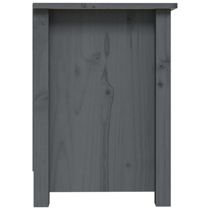 Mobile Porta TV Grigio 70x36,5x52 cm in Legno Massello di Pino - homemem39