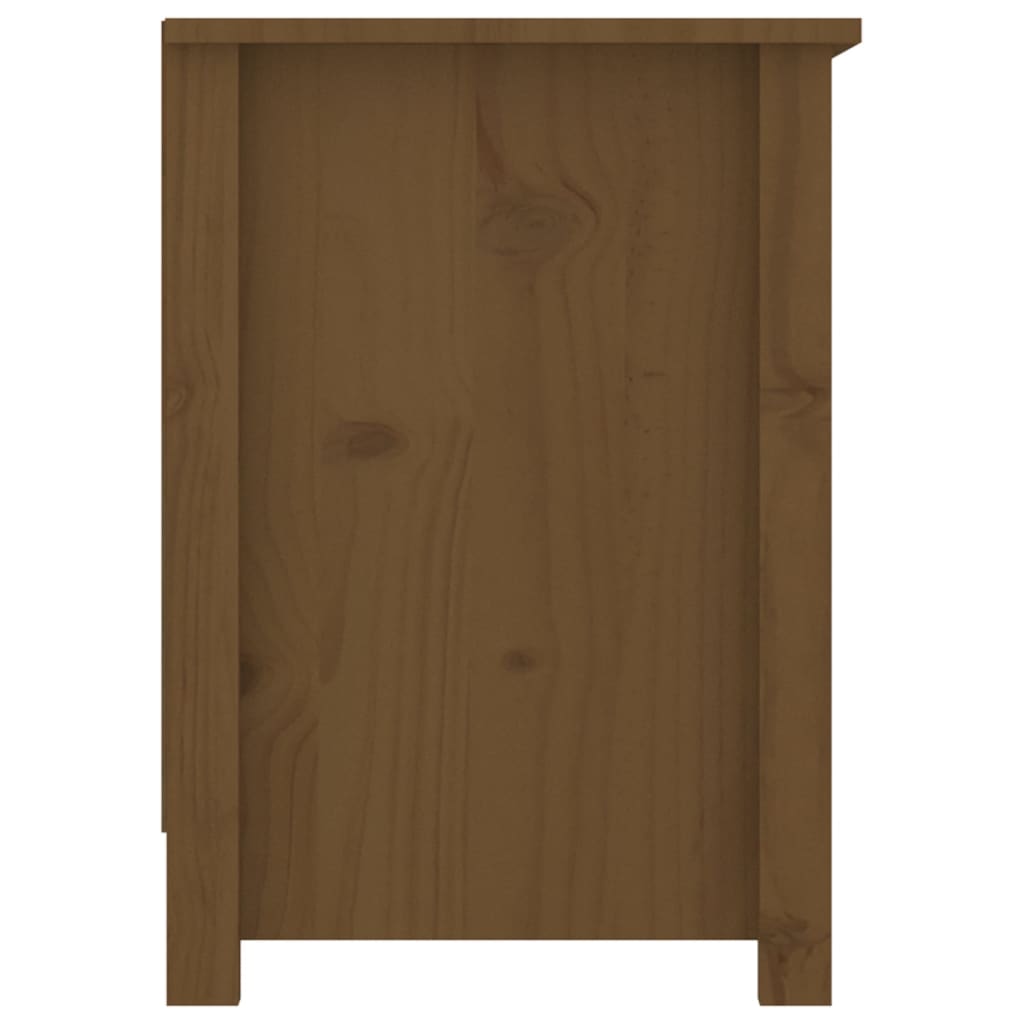 Mobile Porta TV Miele 103x36,5x52 cm in Legno Massello di Pino - homemem39