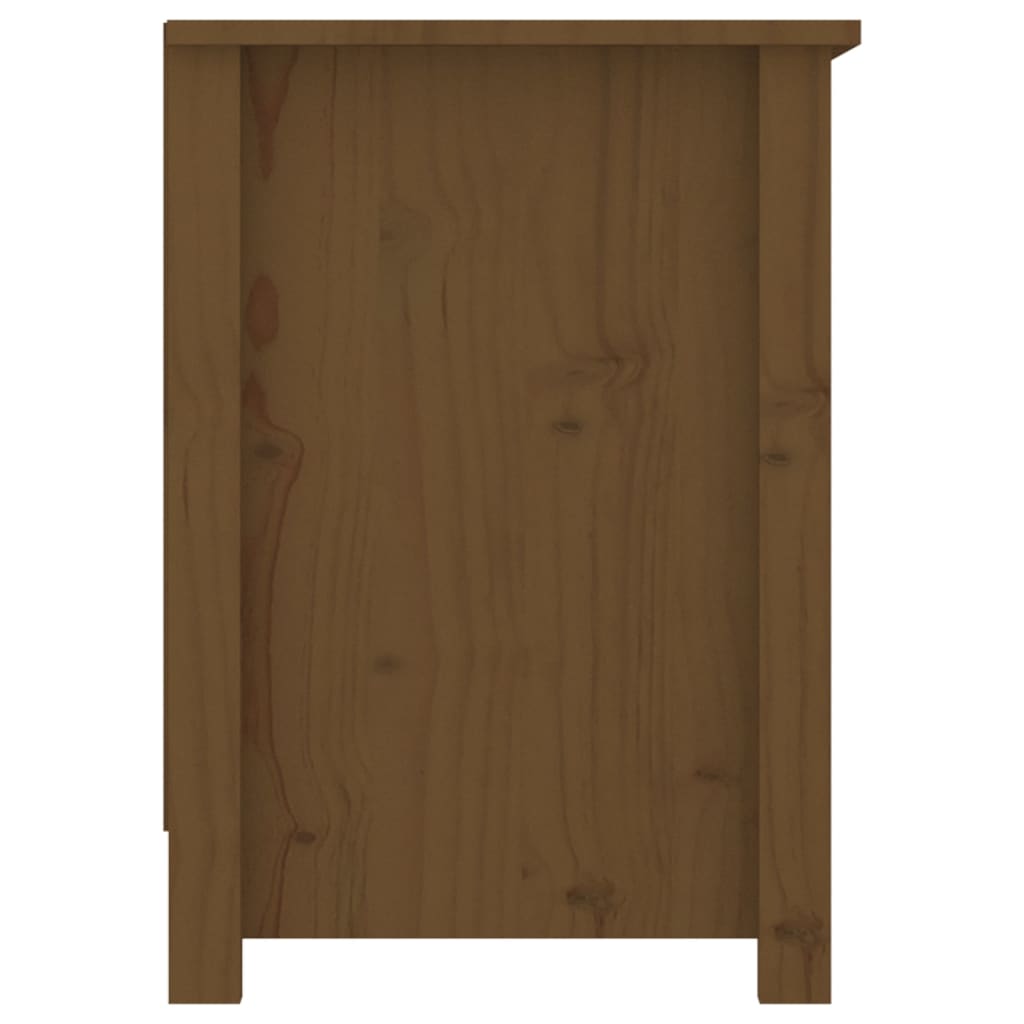 Mobile Porta TV Miele 103x36,5x52 cm in Legno Massello di Pino - homemem39