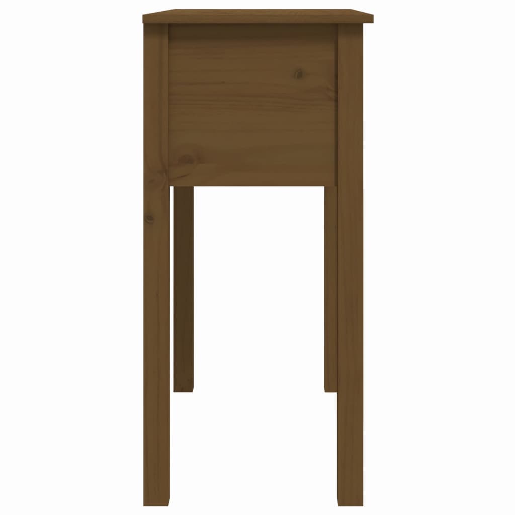 Tavolo Consolle Miele 70x35x75 cm in Legno Massello di Pino - homemem39