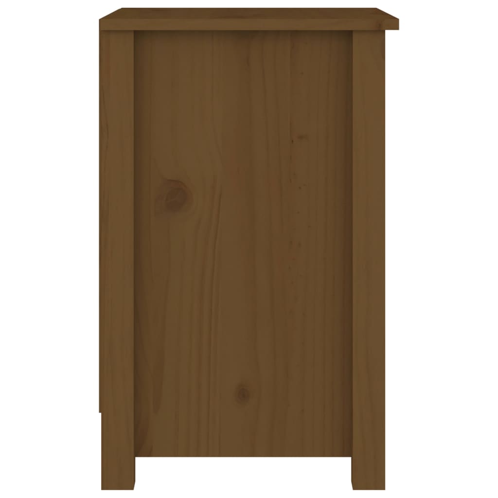 Comodini 2 pz Miele 40x35x55 cm in Legno Massello di Pino - homemem39