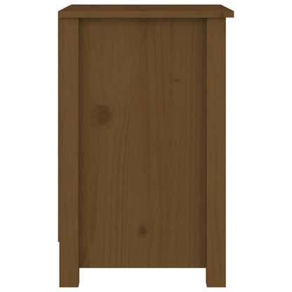 Comodini 2 pz Miele 40x35x55 cm in Legno Massello di Pino - homemem39