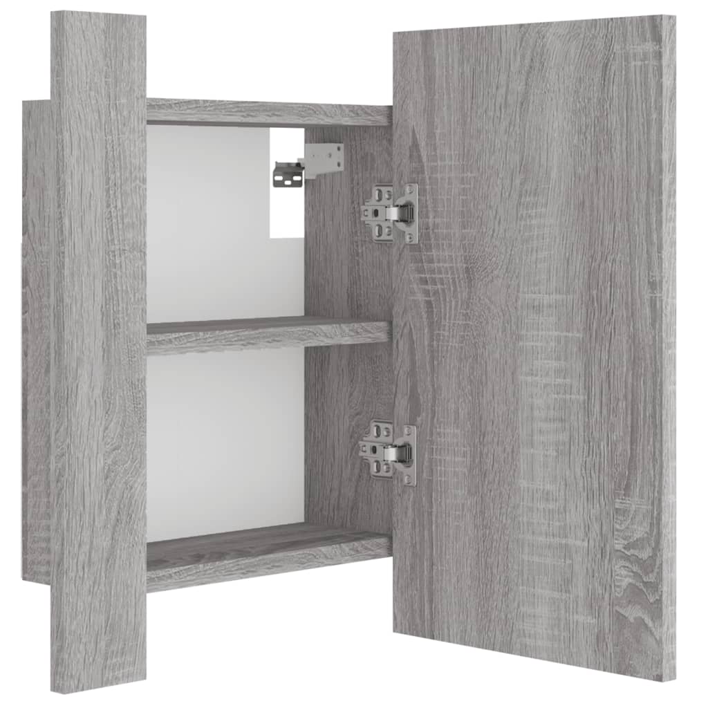 Mobile da Bagno Grigio Sonoma 40x12x45cm in Legno Multistrato - homemem39